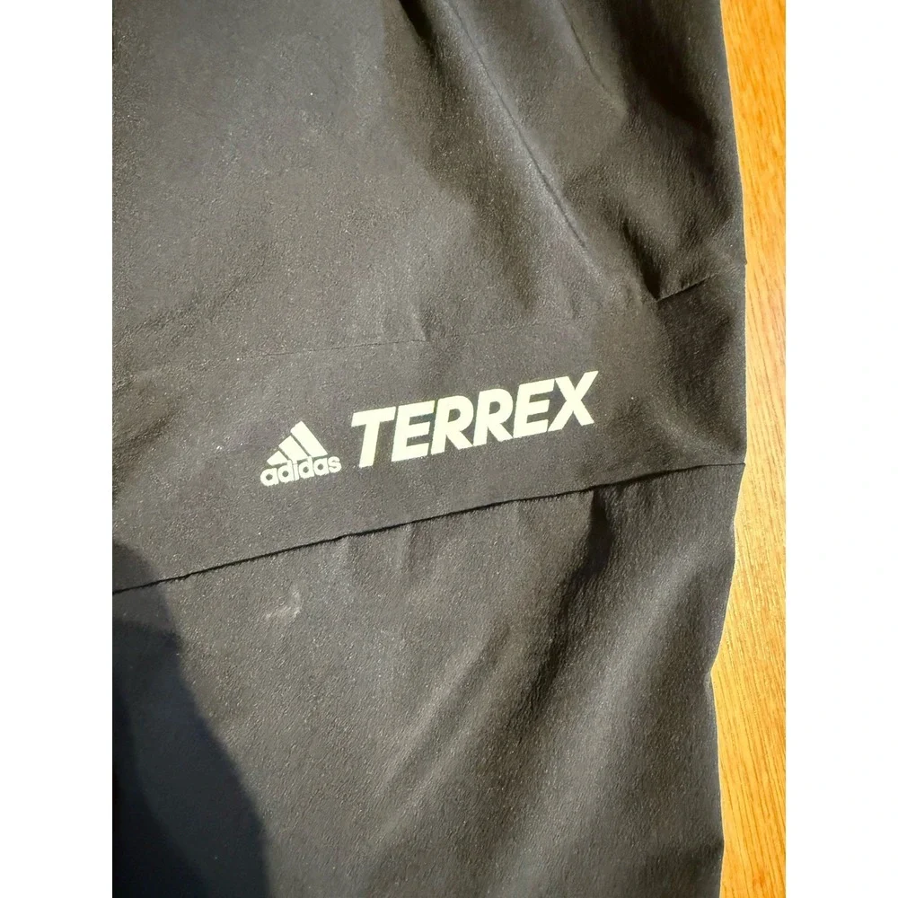 Adidas Terrex Pants Mens M (30x31) Black Hiking Trail Stretch Zip Pocket Outdoor